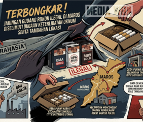 Terbongkar! Jaringan Gudang Rokok Ilegal di Maros Diselimuti Dugaan Keterlibatan Oknum Serta Tambahan Lokasi