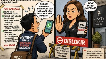 Upaya Konfirmasi Terhambat, Wartawan Media Warisan Budaya Nusantara Diblokir Owner Ressty Aesthetic Clinic
