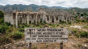 Proyek Ratusan Juta Mangkrak di SMKN 6 Ende Wolobheto Detukeli