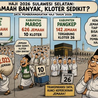Bone 2.023 Jamaah Hanya 8 Kloter, Maros 626 Jamaah Masuk 10 Kloter: Data Pemberangkatan Haji Sulsel 2026 Tuai Tanda Tanya