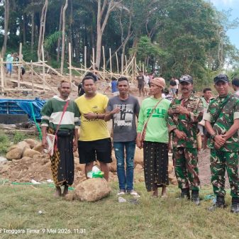 Waket DPN Tani Merdeka Indonesia Hadiri Letak Batu KDMP Larilaki Wolomeze Ngada