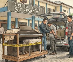Curi Piano Gereja di Nagekeo, Pelaku Kena Bekuk Reserse Ende