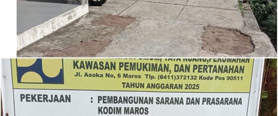 Proyek Rumah Dinas Kodim Maros Rp1,48 Miliar Disorot Tajam, Zona Merah Sulsel Desak Audit Investigatif