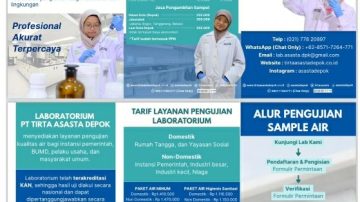 Air Bersih Bukan Sekedar Jernih: Tirta Asasta Depok Hadirkan Layanan Uji Kualitas Air untuk Masyarakat