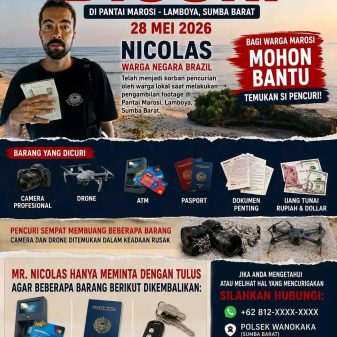 Coreng Citra Wisata Sumba, Kreator Konten Asal Brasil Jadi Korban Penjarahan di Lamboya