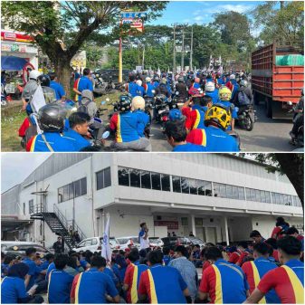 Waduh..! Gegara Upah Lembur Sudah Tidak Dibayar, Ratusan Karyawan Indomaret Geruduk Kantornya