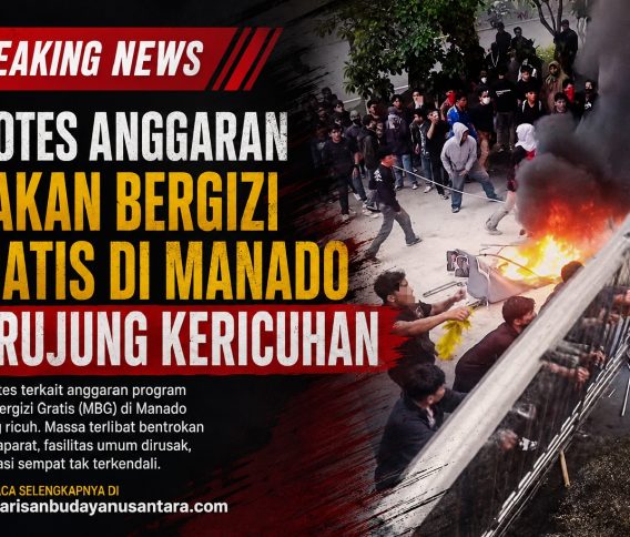 Protes Anggaran Makan Bergizi Gratis di Manado Berujung Kericuhan