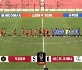 Deklarasi Tanah Flores: PSN Ngada Menang Telak 5-0 atas MRC Bulukumba di Liga 4 Nasional