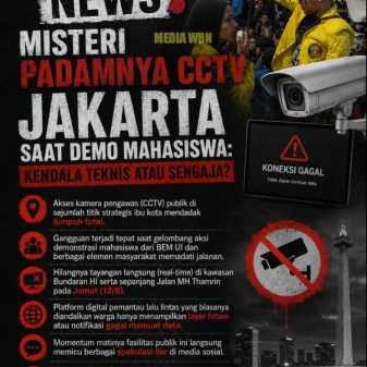Jaringan CCTV Publik Jakarta Mati Total di Tengah Aksi Demonstrasi Mahasiswa