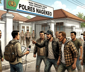 Aksi Intimidasi Wartawan di Polres Nagekeo, Pengacara Benarkan Kehadiran Sekelompok Orang