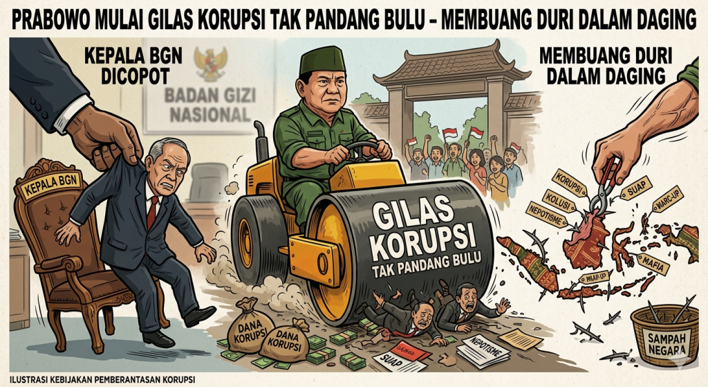 Pencopotan Kepala BGN Bukti Prabowo Pro Rakyat, Mulai Gilas Korupsi Tak Pandang Bulu