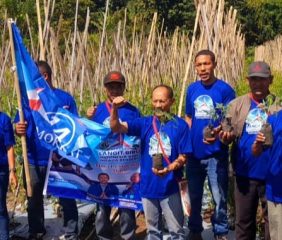 Peringati HUT ke-25 Demokrat, Bene Lagho Komandoi Gerakan Langit Biru di Kabupaten Ngada