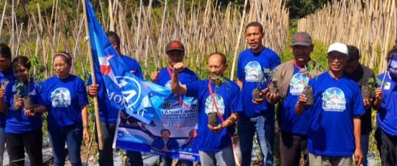 Peringati HUT ke-25 Demokrat, Bene Lagho Komandoi Gerakan Langit Biru di Kabupaten Ngada