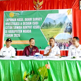 Wabup Ngada Tekankan Akurasi Data SID untuk Keberhasilan Cetak Sawah