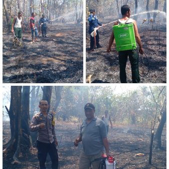 Aksi Cepat Warga dan Petugas Berhasil Jinakkan Kebakaran Lahan di Dusun Palisi Maros