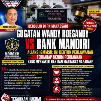 “Diuji di PN Makassar! Aliansi GMMSH: Vendor Tak Boleh Jadi Tameng dalam Penagihan Nasabah”