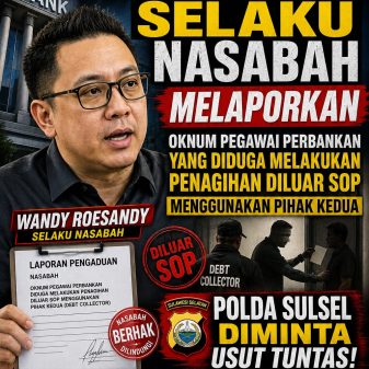 Penagihan Oknum Perbankan Melalui Pihak Vendor Berujung Laporan di Polda Sulsel