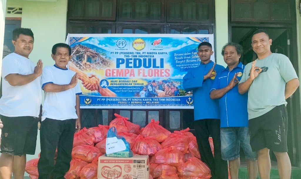 Solidaritas untuk Flores, Kornas THS THM Indonesia Salurkan Ratusan Paket Sembako