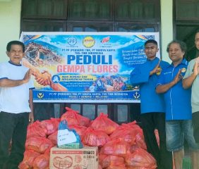 Solidaritas untuk Flores, Kornas THS THM Indonesia Salurkan Ratusan Paket Sembako