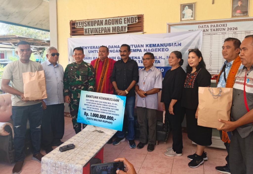 Peduli Bencana, Andi Gani Nena Wea Group Gelontorkan Bantuan Rp1 Miliar di Nagekeo