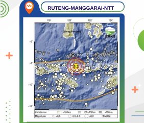 24 Agustus Dini Hari Flores Kembali Diguncang Gempa Magnitudo 5,2