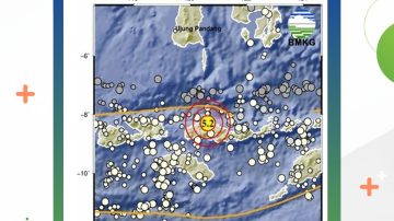 24 Agustus Dini Hari Flores Kembali Diguncang Gempa Magnitudo 5,2