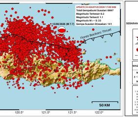Update Gempa Flores: 6.697 Kali Susulan Tercatat, 33 Kejadian Berkekuatan di Atas M 5