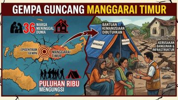 Data Terbaru Gempa Manggarai Timur: Korban Tewas Jadi 36 Jiwa, Lamba Leda Utara Terparah