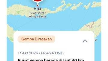 17 Agustus : Gempa Kembali Terjadi, Warga Mataloko Ngada Berhamburan Keluar Rumah