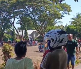Ribuan Warga Nagekeo Padati Lapangan Pemuda Danga, Menunggu Kedatangan Presiden Prabowo