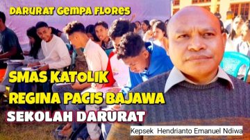 Pasca-gempa Flores, SMA Katolik Regina Pacis Bajawa Terapkan Dua Skema Pembelajaran Darurat