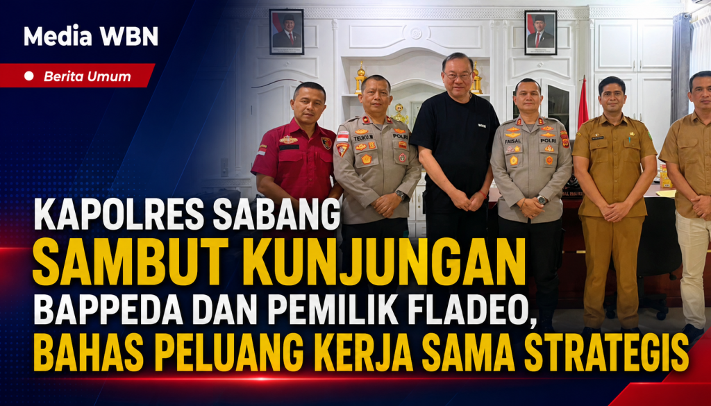 Kapolres Sabang Sambut Kunjungan Bappeda dan Pemilik Fladeo, Bahas Peluang Kerja Sama Strategis