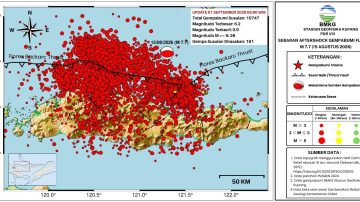 Hingga Awal September, Rentetan Gempa Susulan Flores Menembus 10.747 Kali
