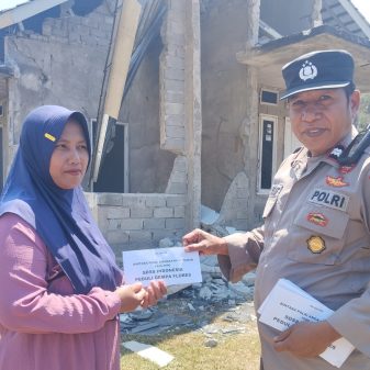 Gempa Flores: Bintara Polri Angkatan 17 Salurkan Bantuan untuk Warga Riung