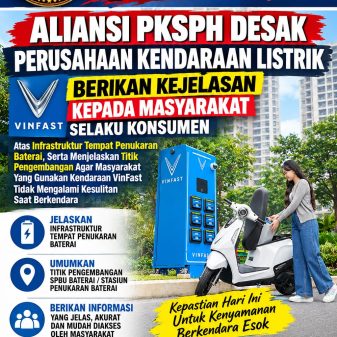 Aliansi PKSPH Desak Perusahaan VinFast Sediakan Infrastruktur, Ketersediaan BSS Wajib Jelas Khsusnya di Sulsel