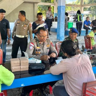 HUT Ke-71 Lalu Lintas Bhayangkara: Satlantas Polres Ende Gelar Pemeriksaan Kesehatan Gratis dan Donor Darah
