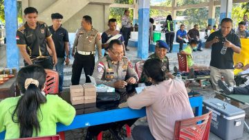 HUT Ke-71 Lalu Lintas Bhayangkara: Satlantas Polres Ende Gelar Pemeriksaan Kesehatan Gratis dan Donor Darah