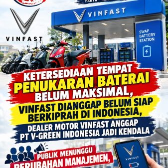 Ketersediaan Penukaran Baterai Jadi Sorotan, VinFast Dianggap Belum Siap Berkiprah di Indonesia, Dealer Soroti V-Green
