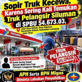 Sopir Truk Kecewa, Dugaan Truk “Pelangsir Siluman” Disebut Sering Mengisi BBM di SPBU 54.673.03 Lumajang