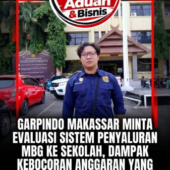 Di Sela Kunjungan ke Polda Sulsel Hari Ini, GARPINDO DPC Makassar Desak Evaluasi Total Realisasi Anggaran MBG dari BGN