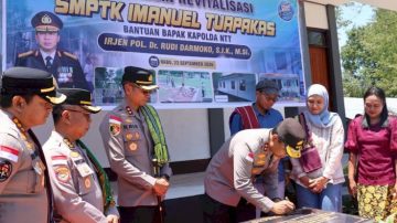 Sinergi Polda NTT dan Yayasan Amal Bunda Revitalisasi Gedung Sekolah di Timor Tengah Selatan