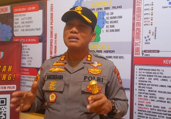 Transisi Pascagempa Flores, Kapolres Ngada : Pelayanan Polri Tidak Kendor