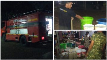 Kemarau Panjang di Marusu, Pasilog Kodim 1422/Maros Kapten Inf Main RM Gerak Cepat Salurkan Air Bersih Ke Warga