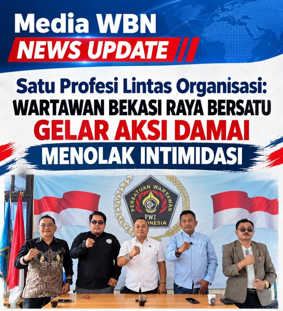 Satu Profesi Lintas Organisasi: Wartawan Bekasi Raya Bersatu Gelar Aksi Damai Menolak Intimidasi