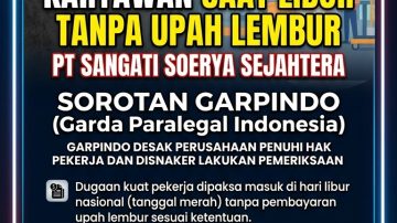 GARPINDO Minta Perusahaan Penuhi Hak Pekerja dan Disnaker Lakukan Pemeriksaan