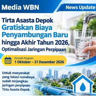 Tirta Asasta Depok Gratiskan Biaya Penyambungan Baru hingga Akhir Tahun 2026, Optimalisasi Jaringan Perpipaan