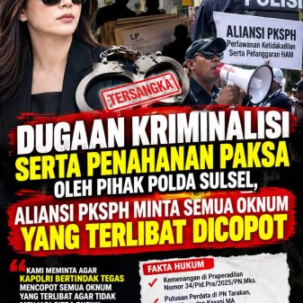 Diduga Paksakan Kasus di Polda Sulsel, Korban Menang Dalam Prapradilan