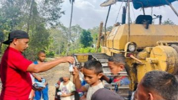 NTT : 81 Tahun Indonesia Merdeka, Pembangunan Jalan Hotmix Masuk Teni-Lopijo Ngada