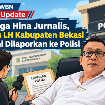 Diduga Hina Jurnalis, Kadis LH Kabupaten Bekasi Resmi Dilaporkan ke Polisi