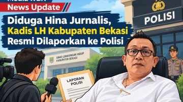 Diduga Hina Jurnalis, Kadis LH Kabupaten Bekasi Resmi Dilaporkan ke Polisi